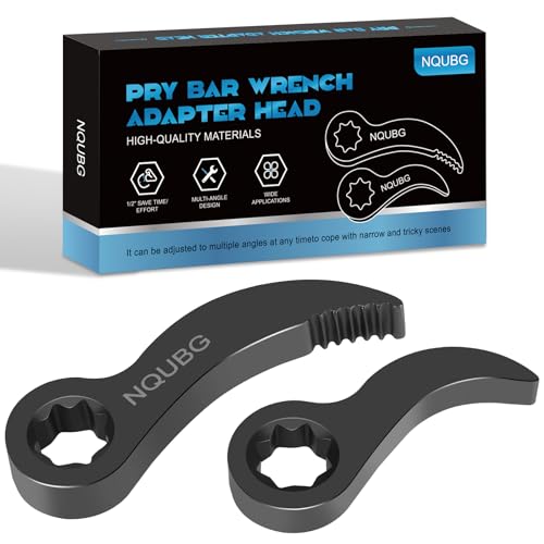 Pry bar wrench adapter，Half Shaft Removal Car Repairing Tools ，Half Shaft Removal Tool ，High quality Crowbar Adapter，2025 Upgraded version1/2pry bar wrench adaptor head，Ratchet pry bar attachment (2)